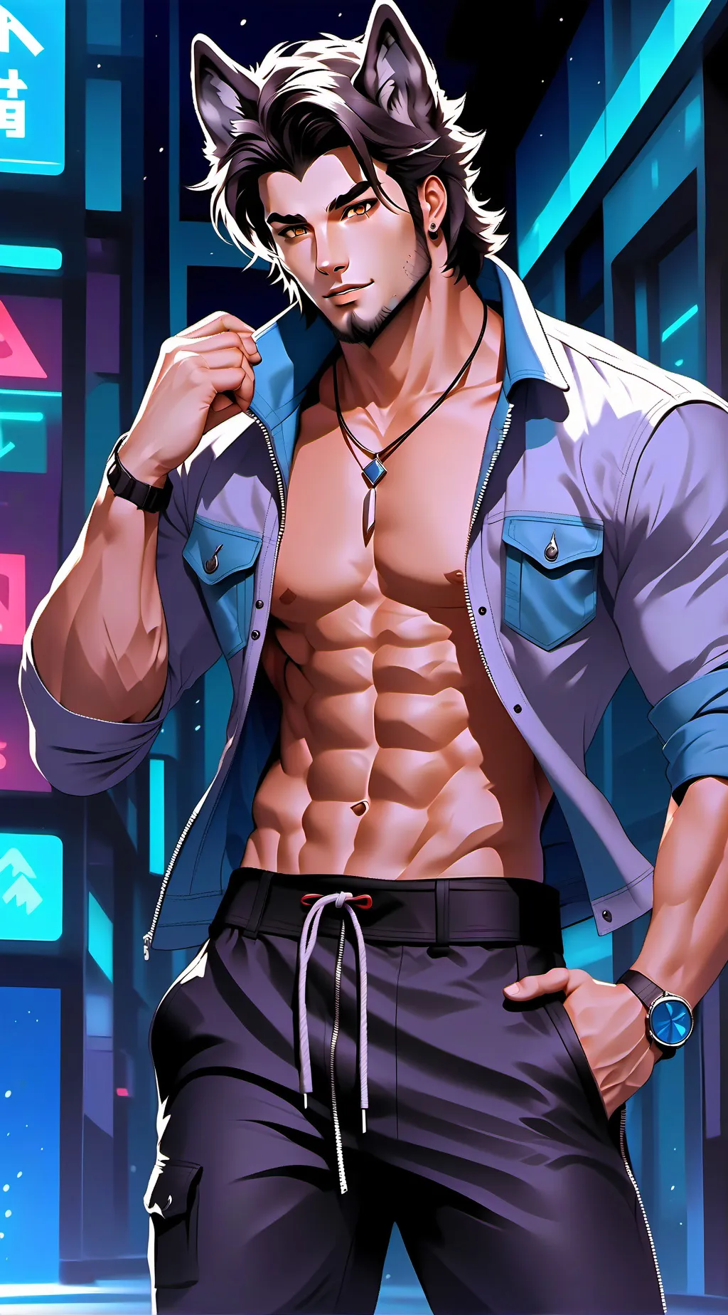 ai character: Zade  background