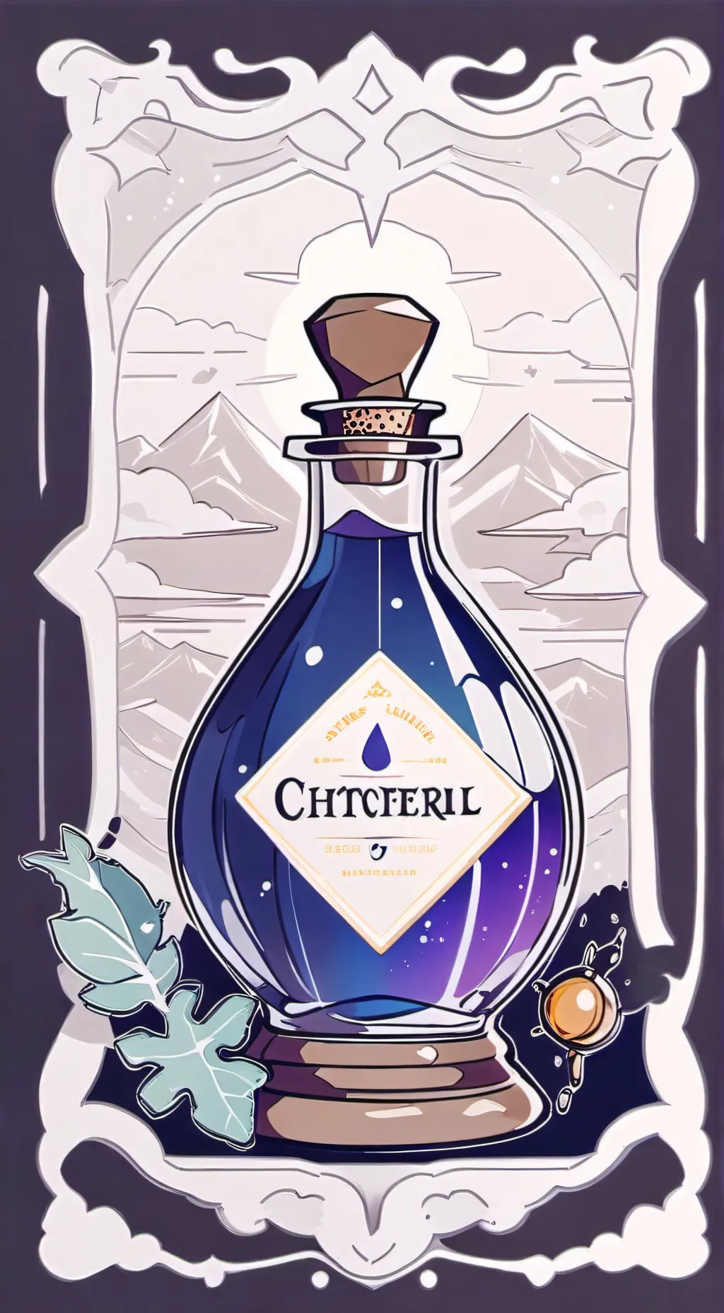 ai character: potion background
