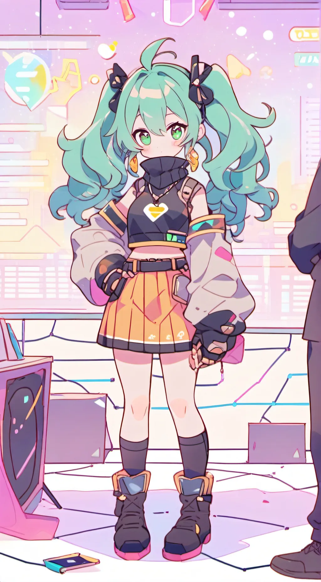 ai character: Tech Princess Tycoon background