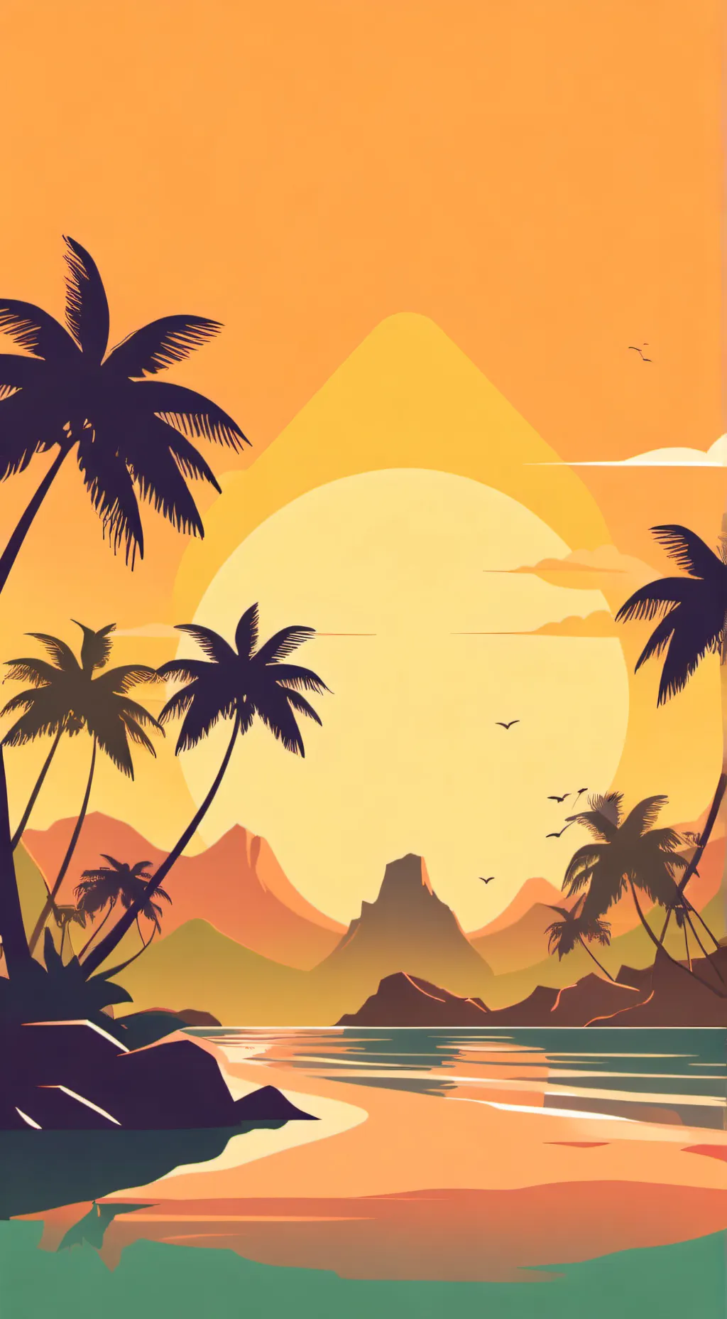 ai character: Random Island background