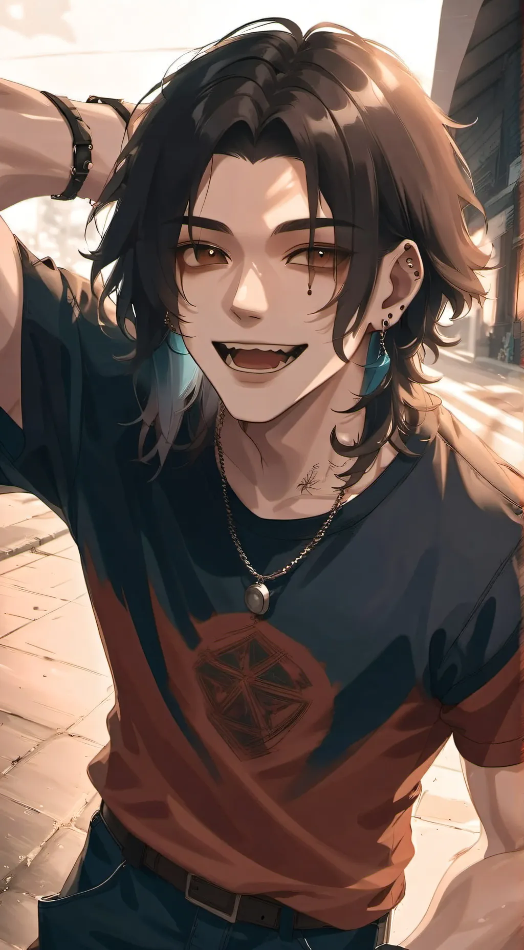 ai character: Майк background