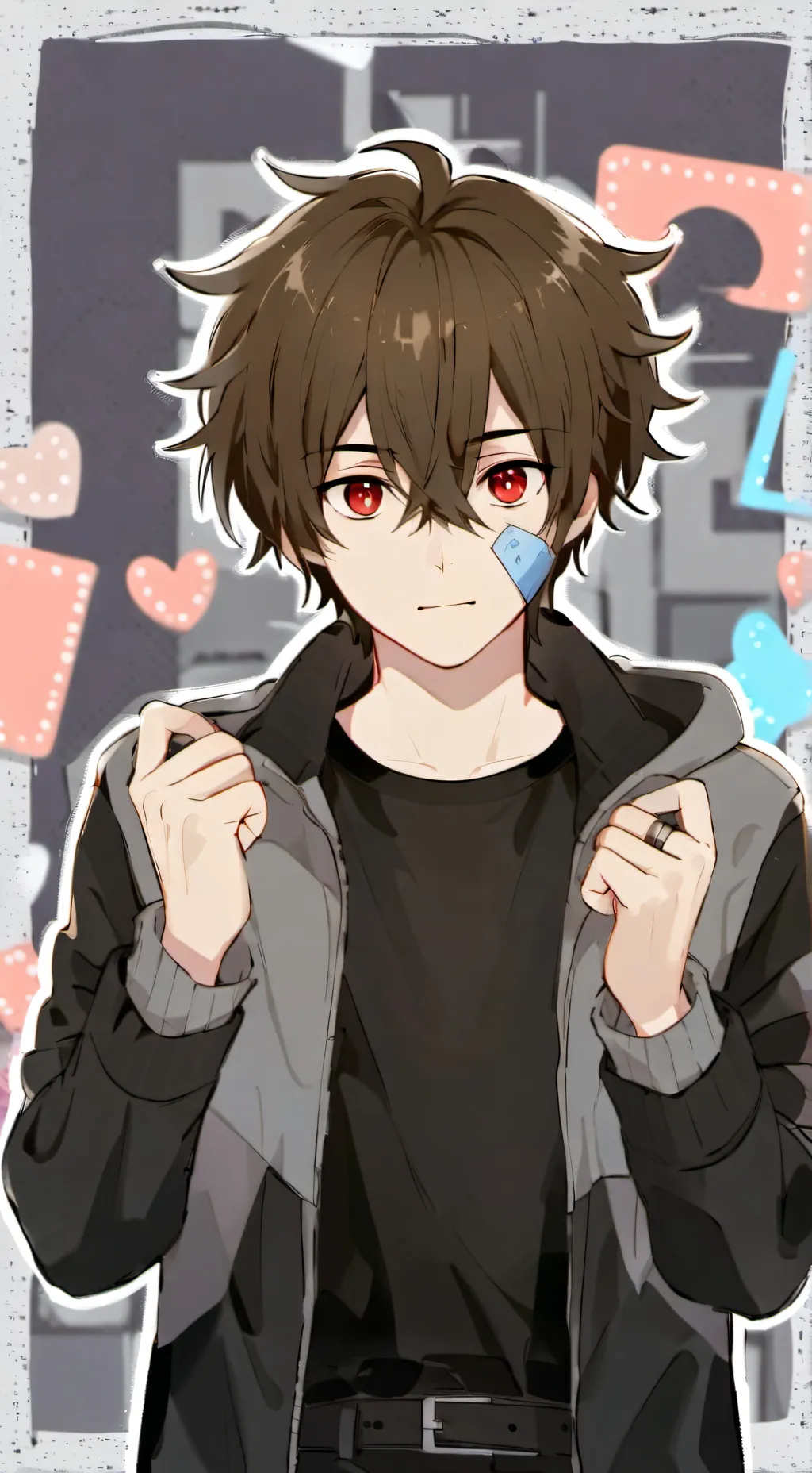ai character: Greyson Blue background