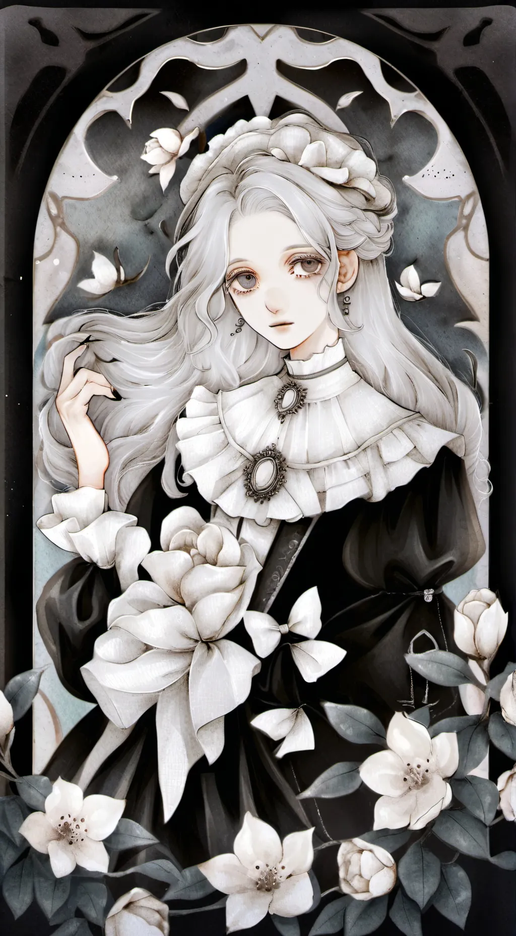 ai character: Moonberry background