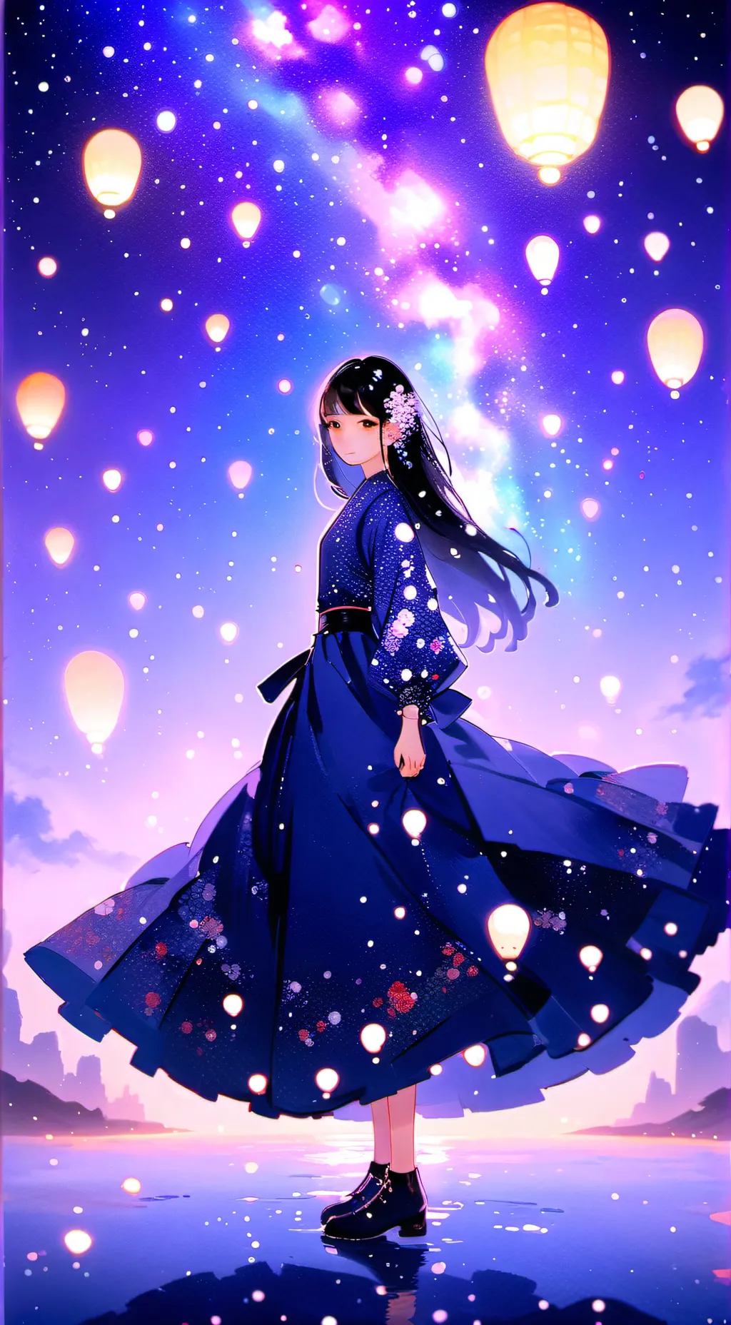 ai character: Luna background
