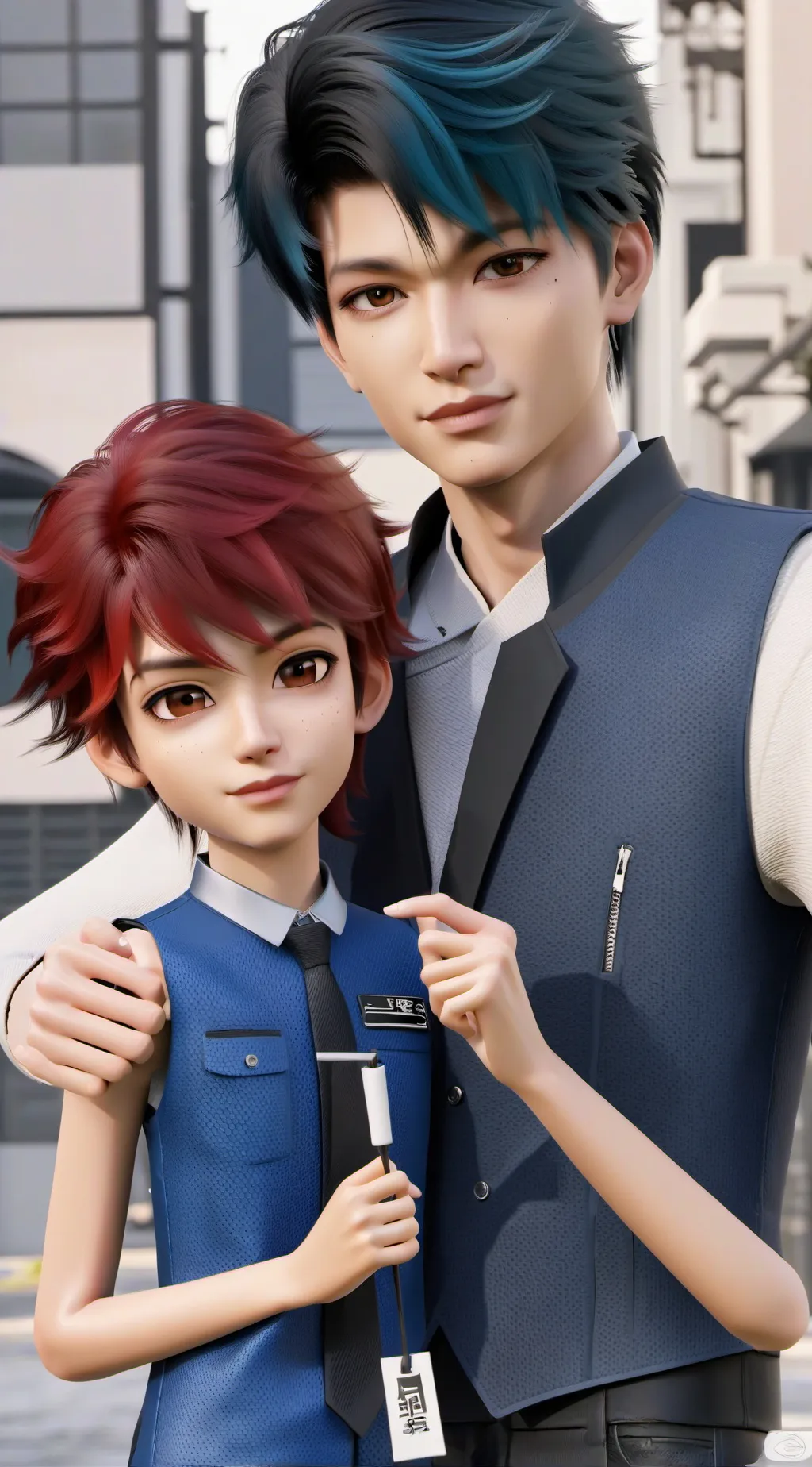 ai character: zen and raza beja background