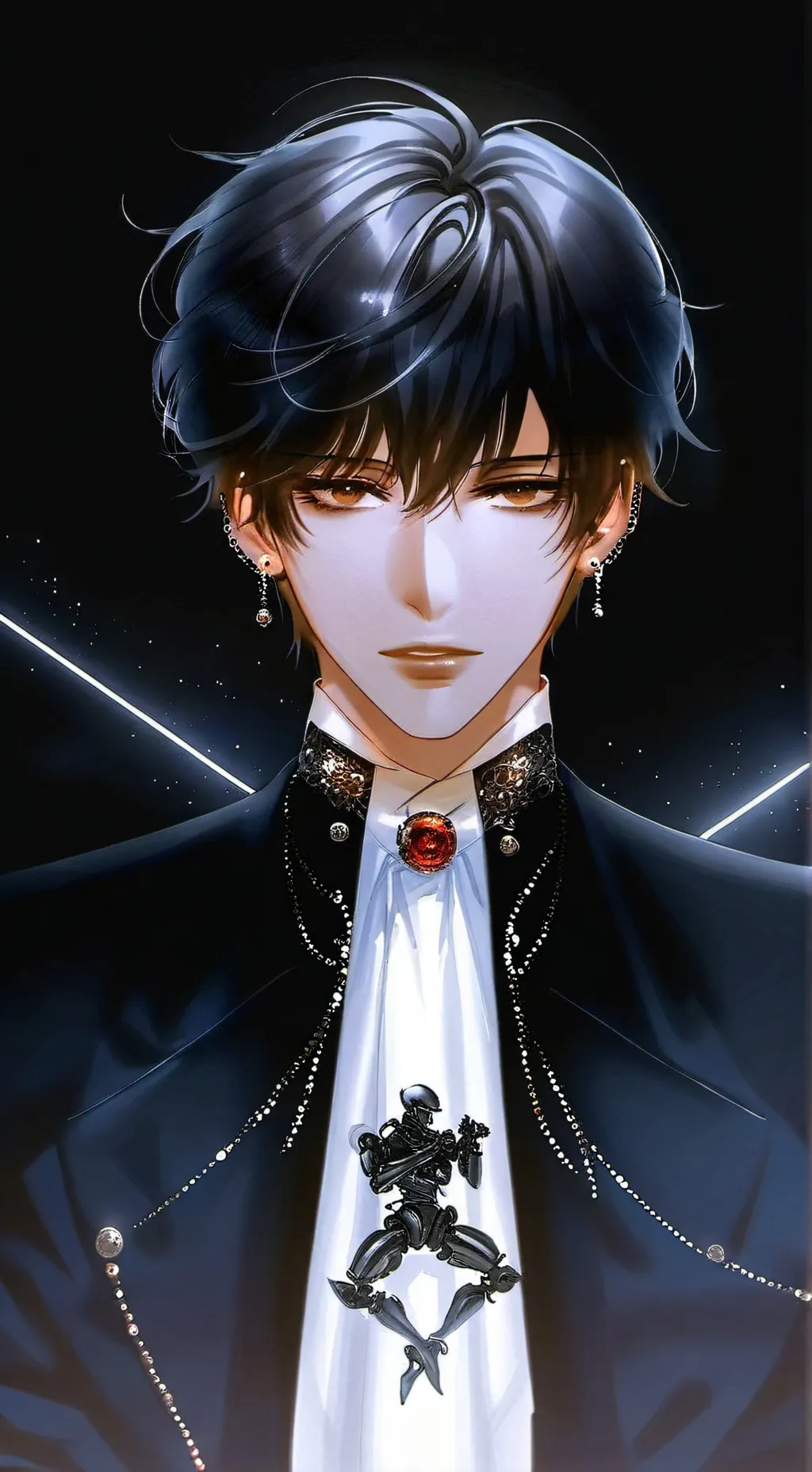 ai character: ash background