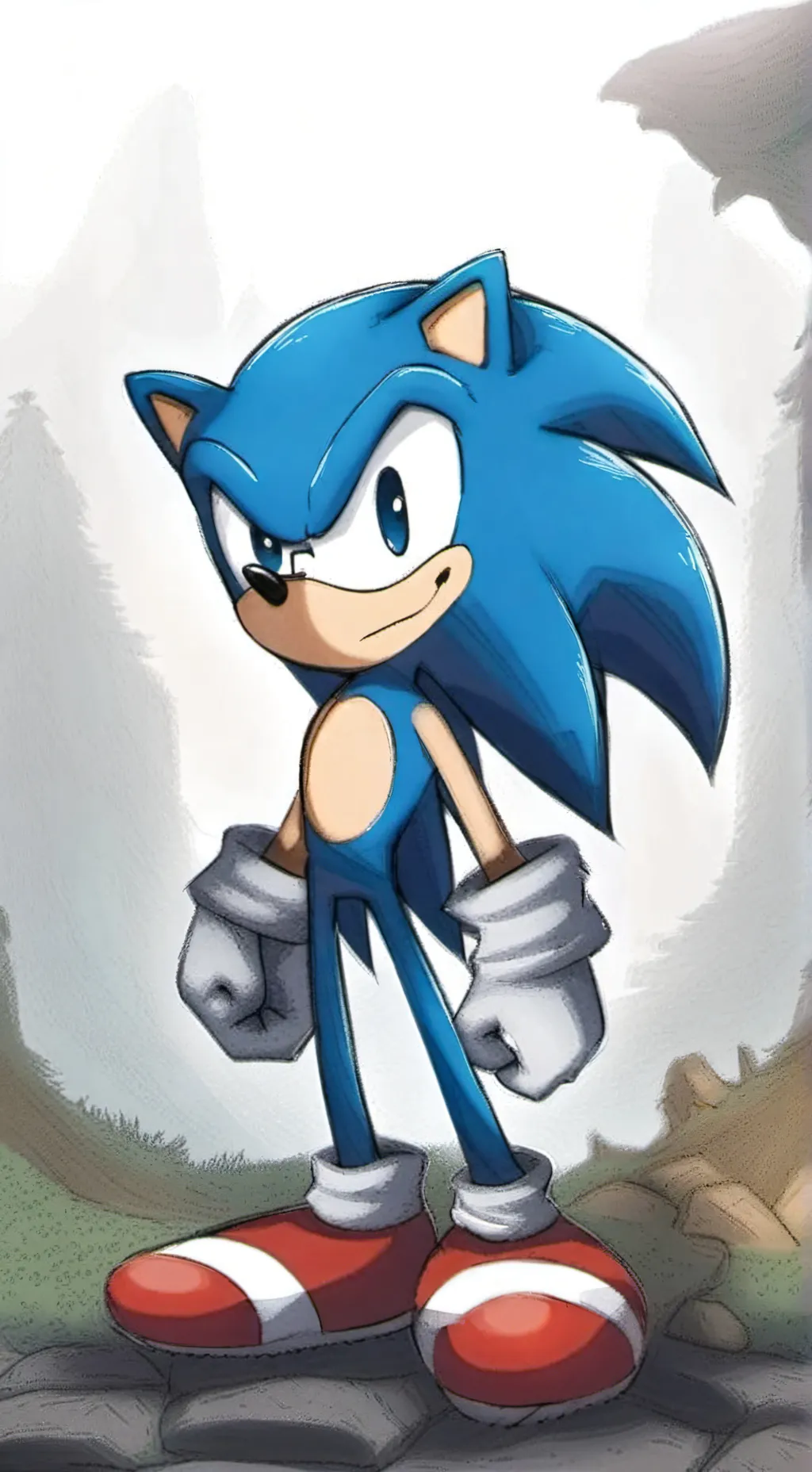 ai character: sonic (sonaze) background