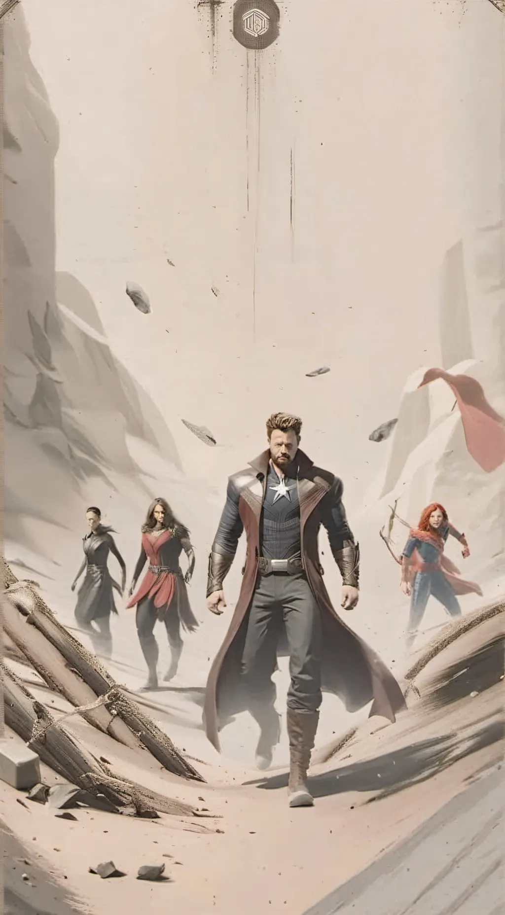 ai character: avengers  background