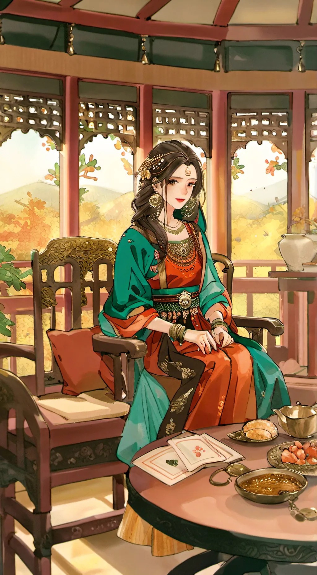 ai character: Ayame background