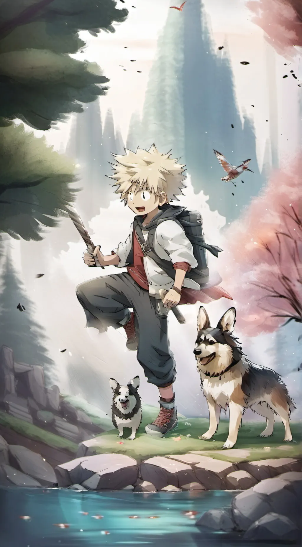 ai character: MHA MIDDLE SCHOOL  background