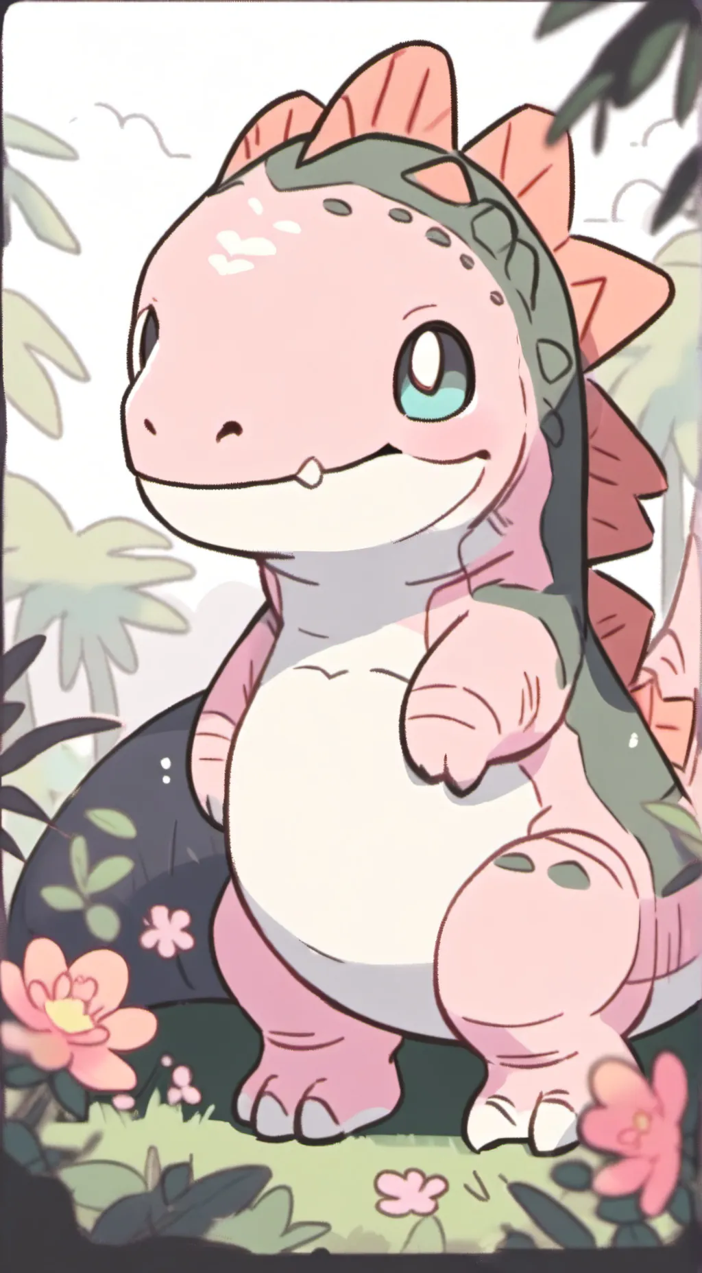 ai character: DW x dinosaurs  background