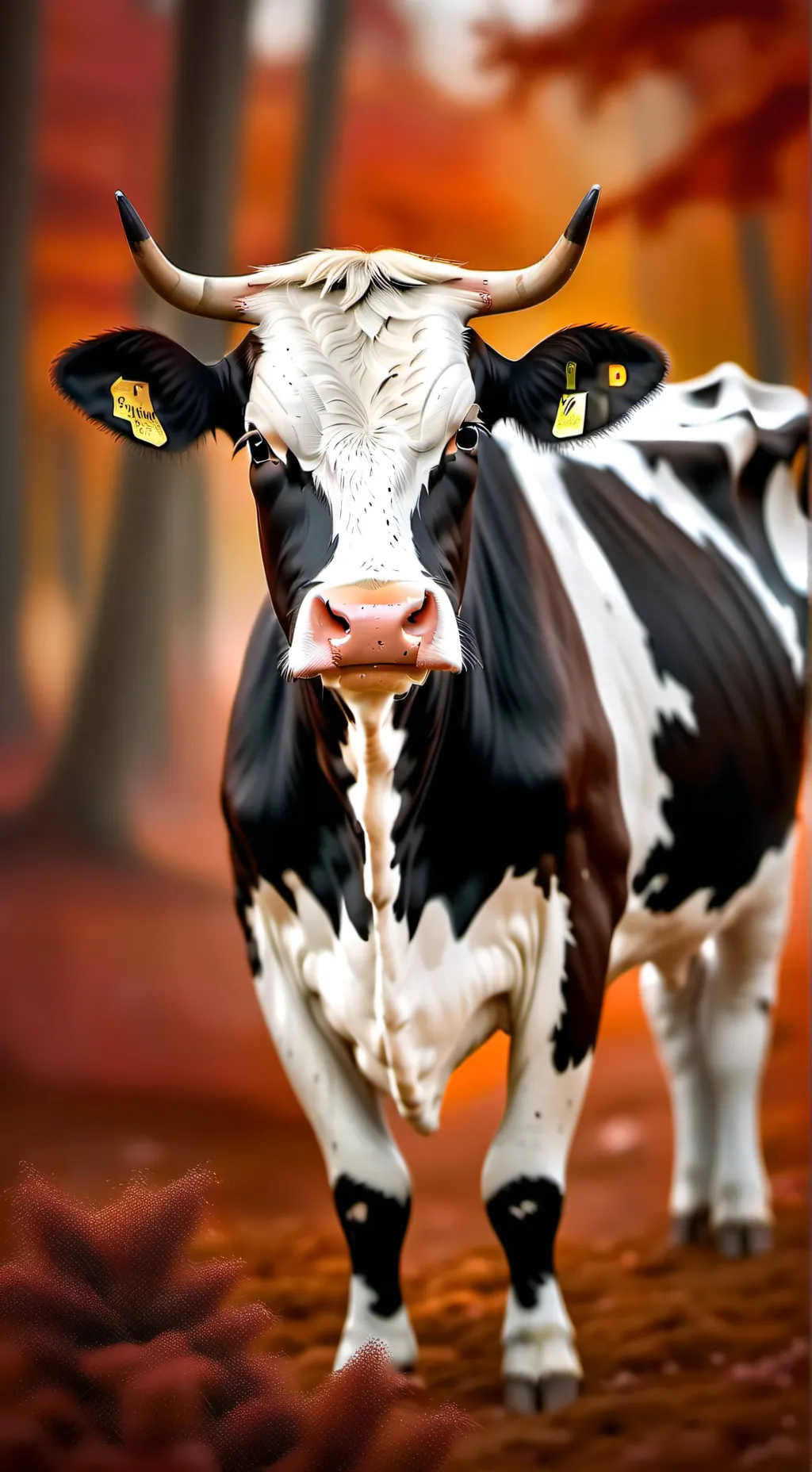 ai character: Cow background
