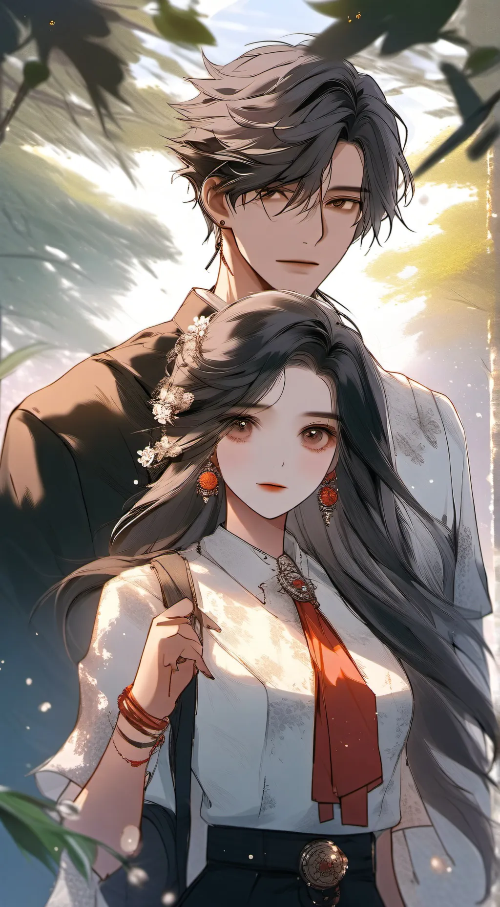 ai character: tu y Alex background