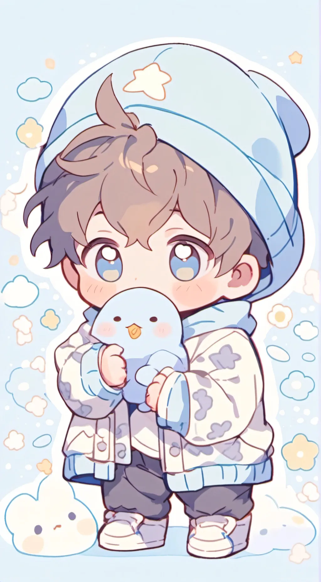 ai character: Baby potion background