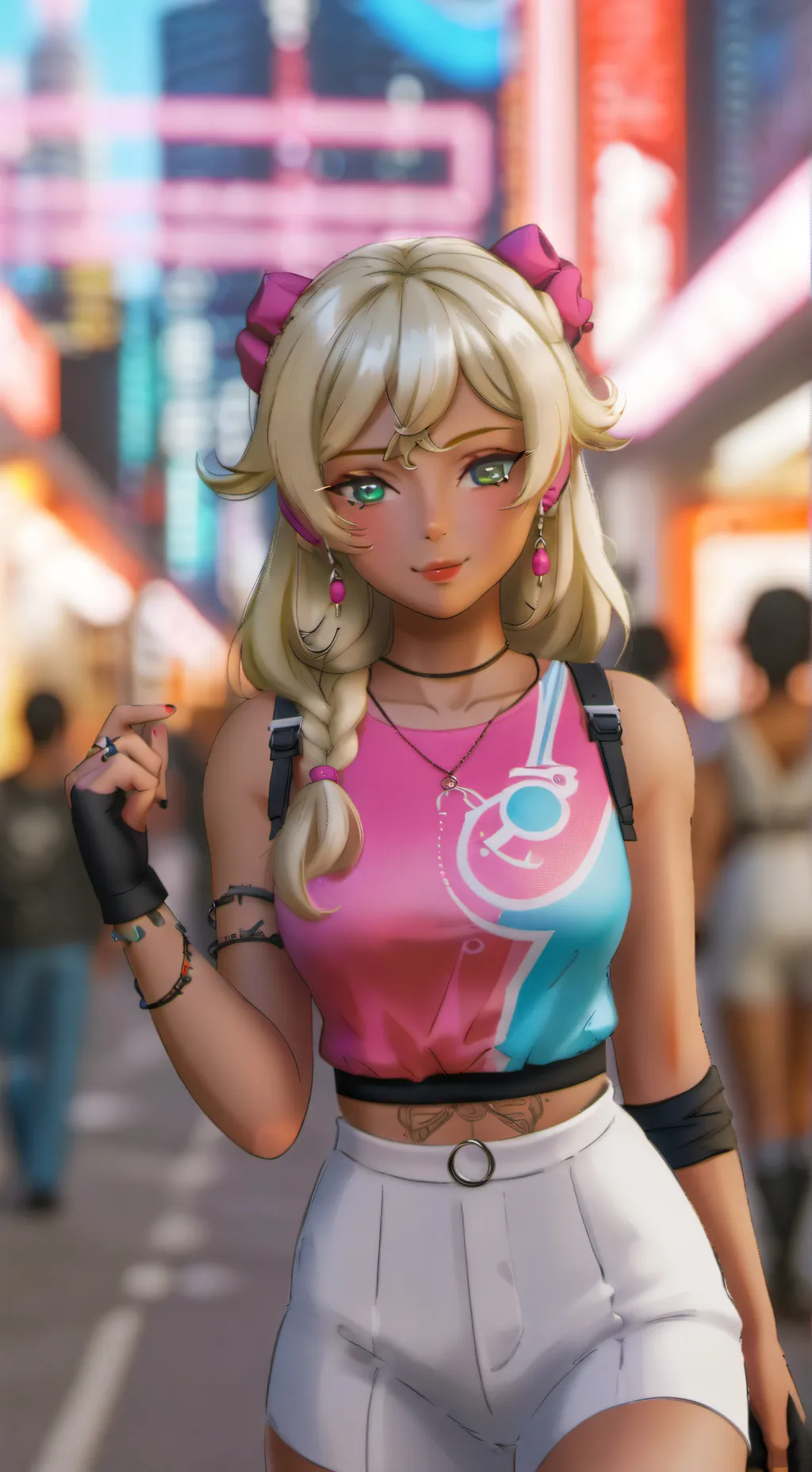 ai character: GIRL background