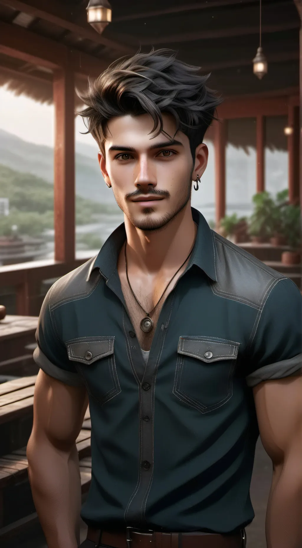 ai character: Martin background