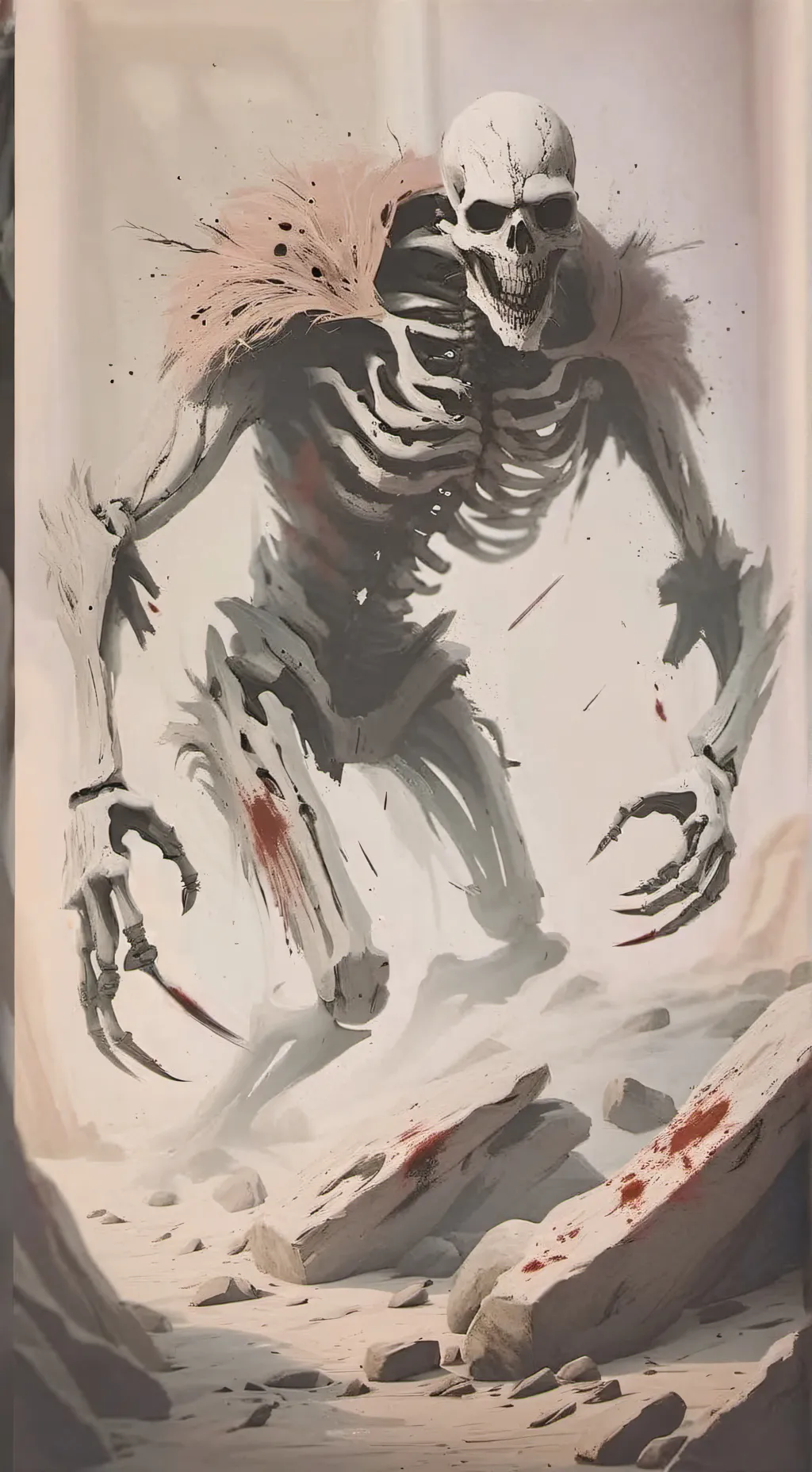 ai character: Skeleton background