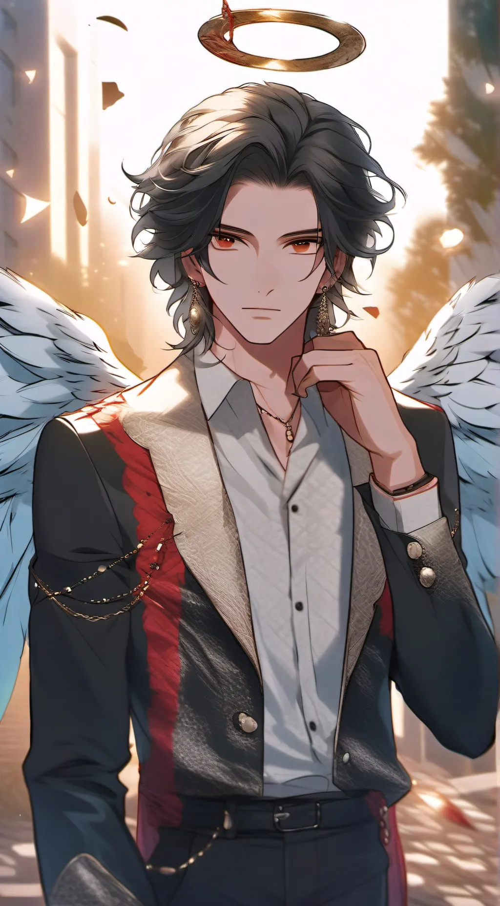 ai character: Angel  background