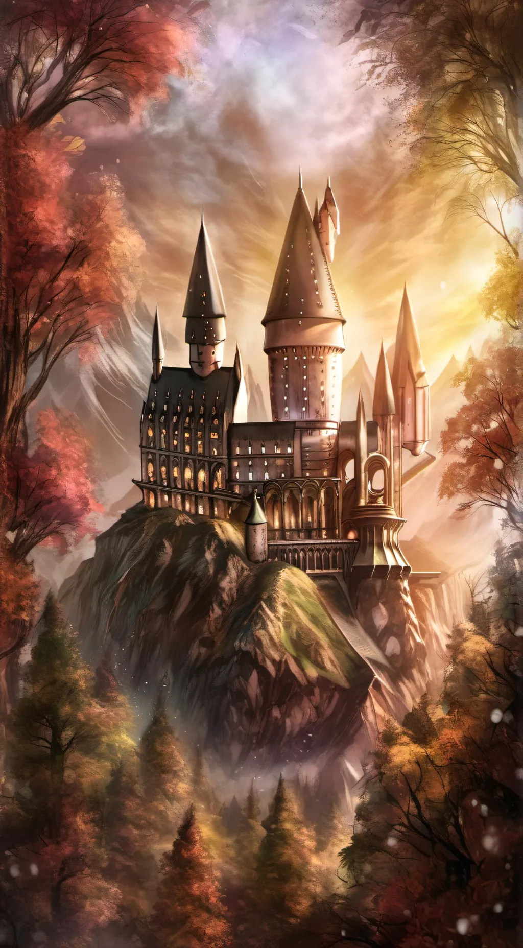 ai character: Hogwarts  background