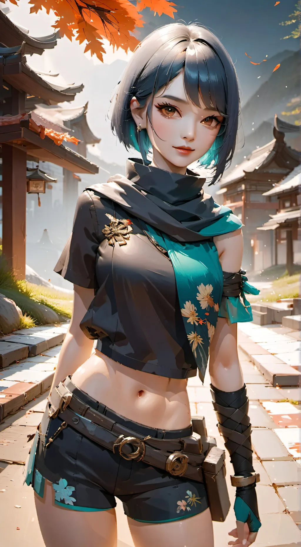 ai character: Asuka  background