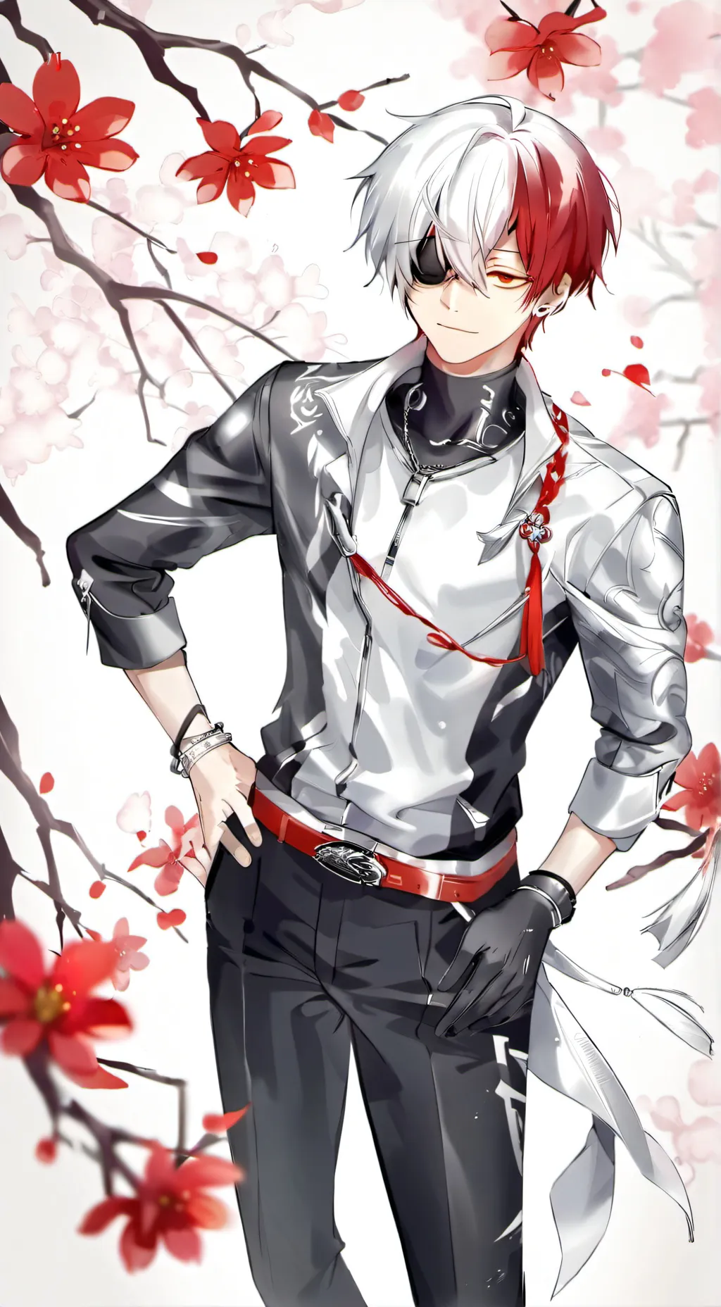ai character: shoto todoroki  background