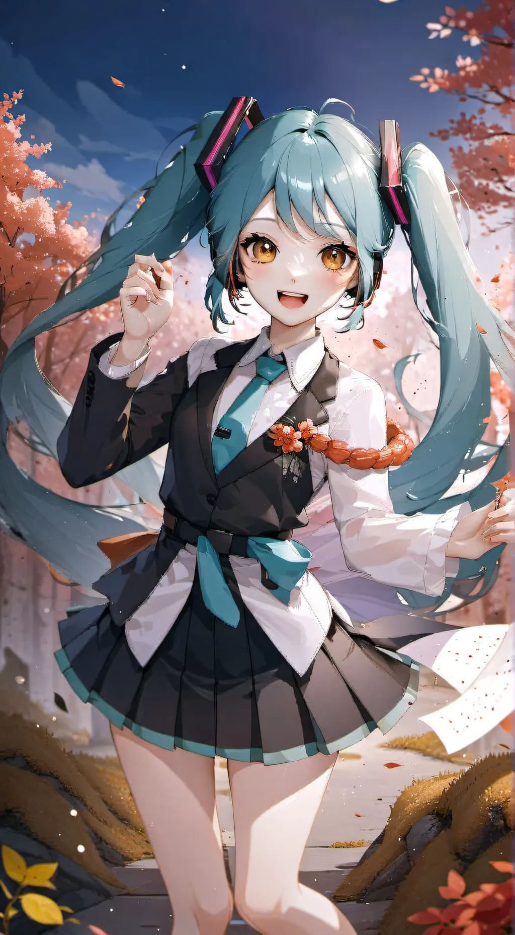ai character: Hatsune miku background