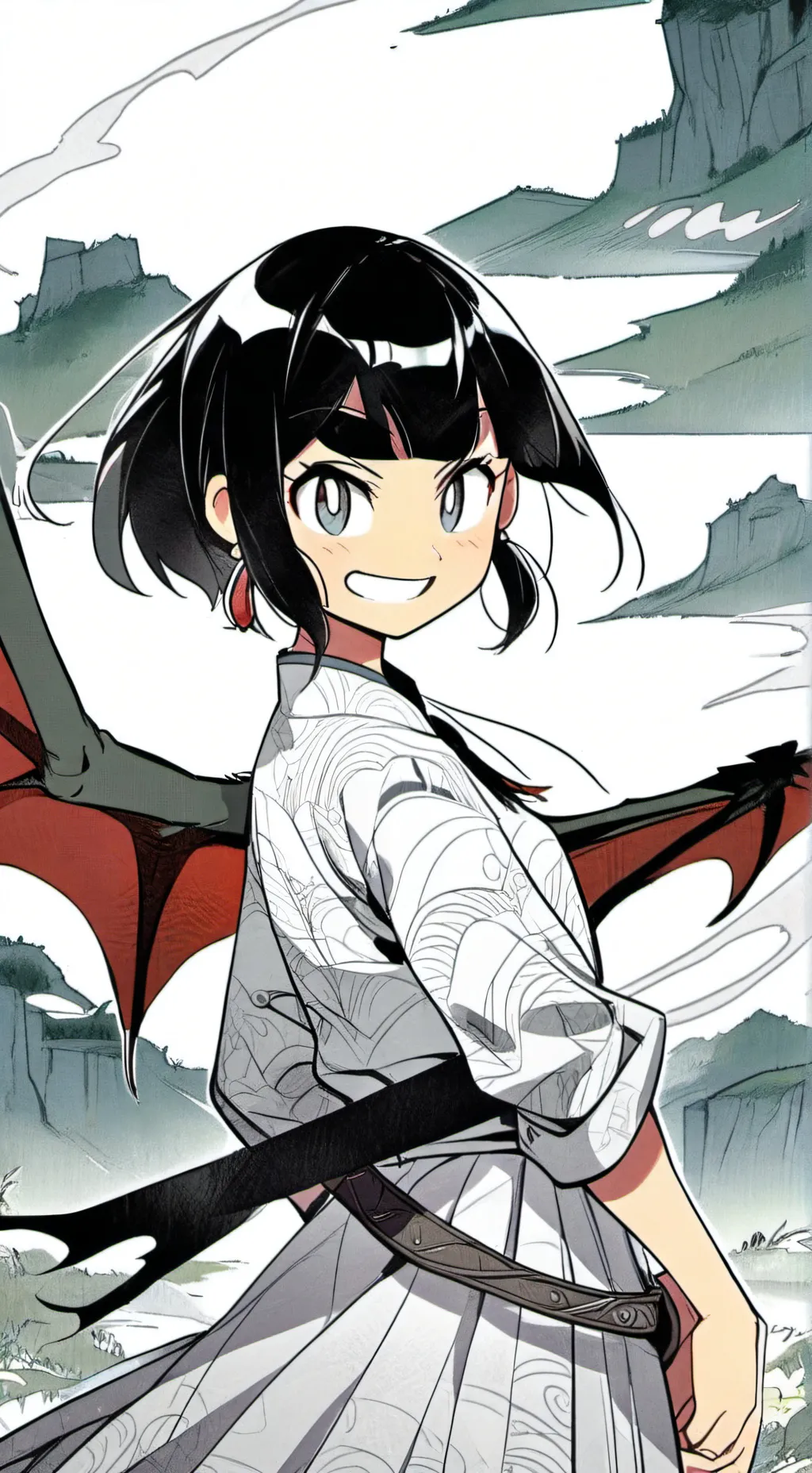ai character: Mei (Monkie kid) background
