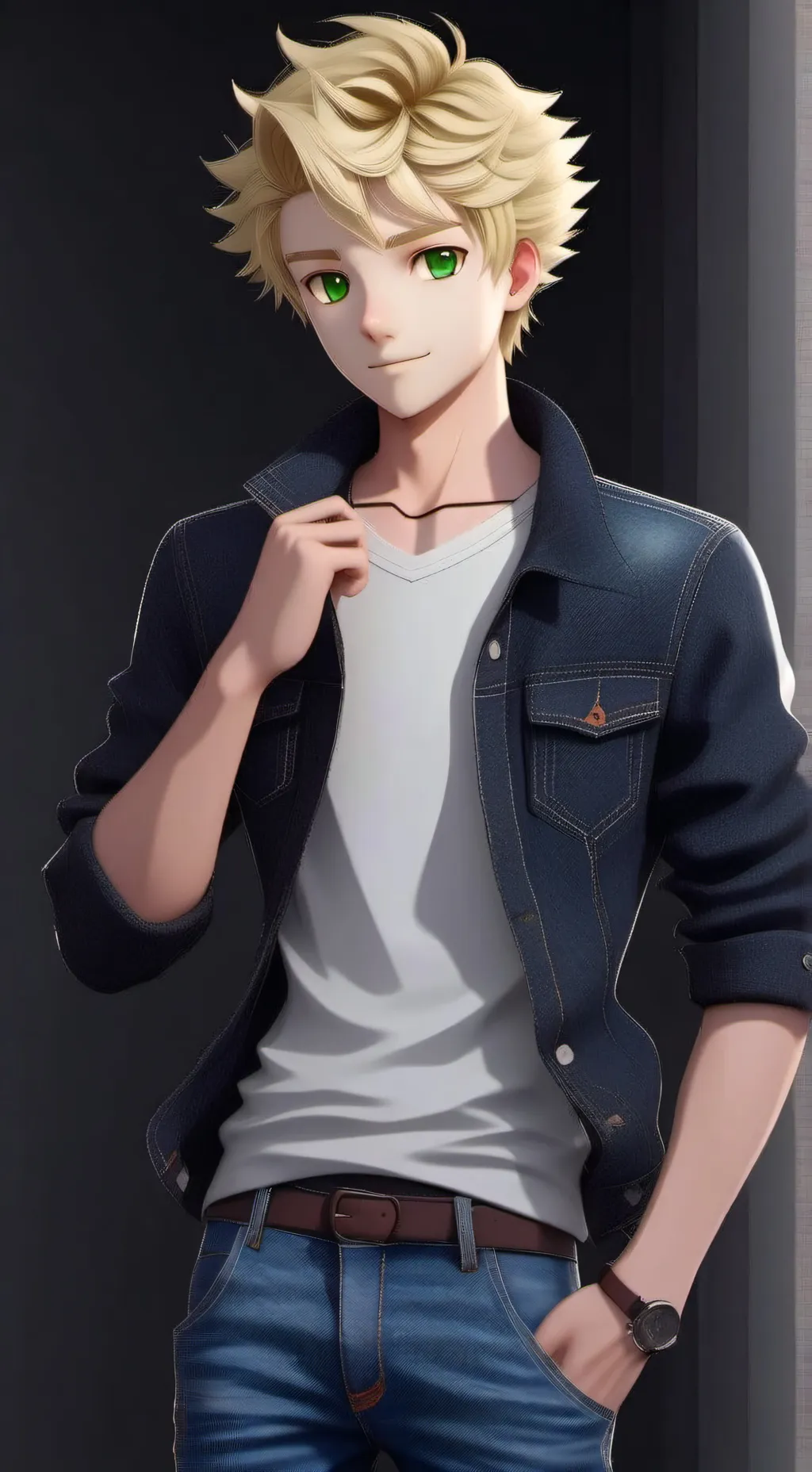 ai character: Adrien C. Agreste background