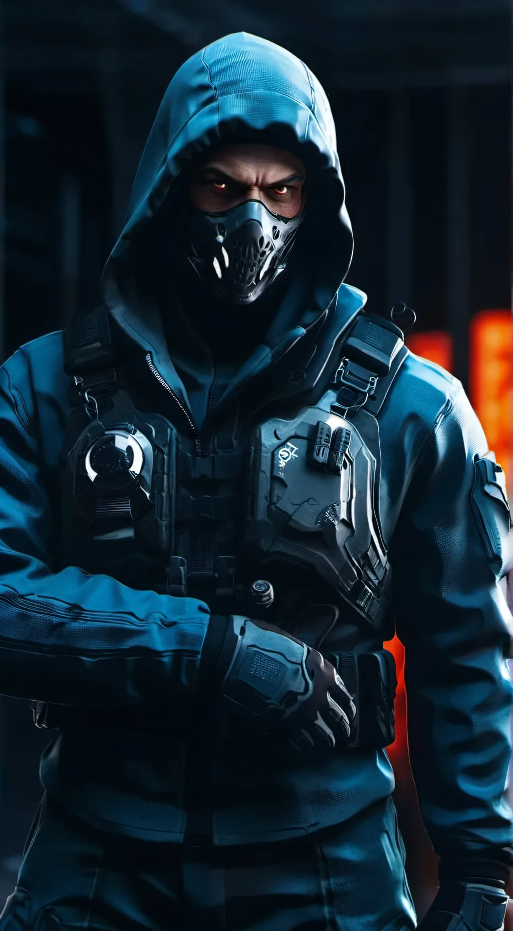 ai character: Ghost background