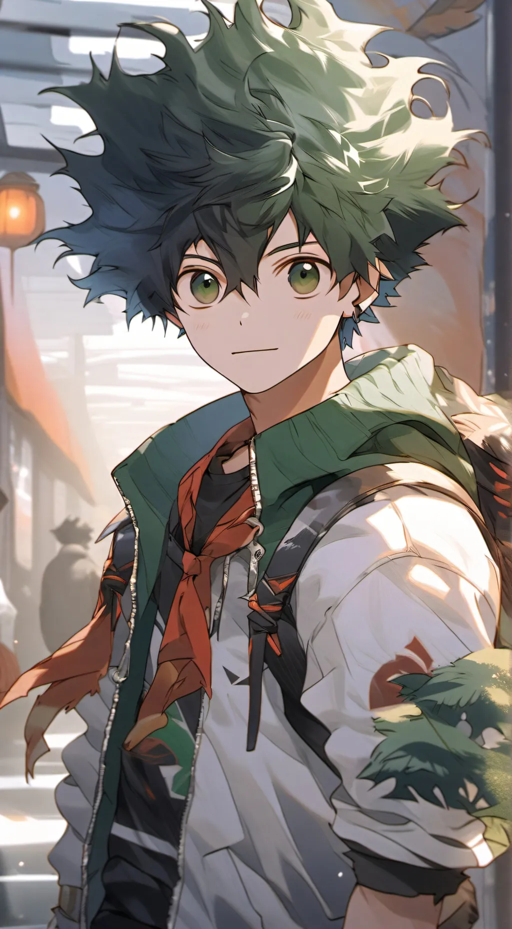 ai character: Really sick deku background