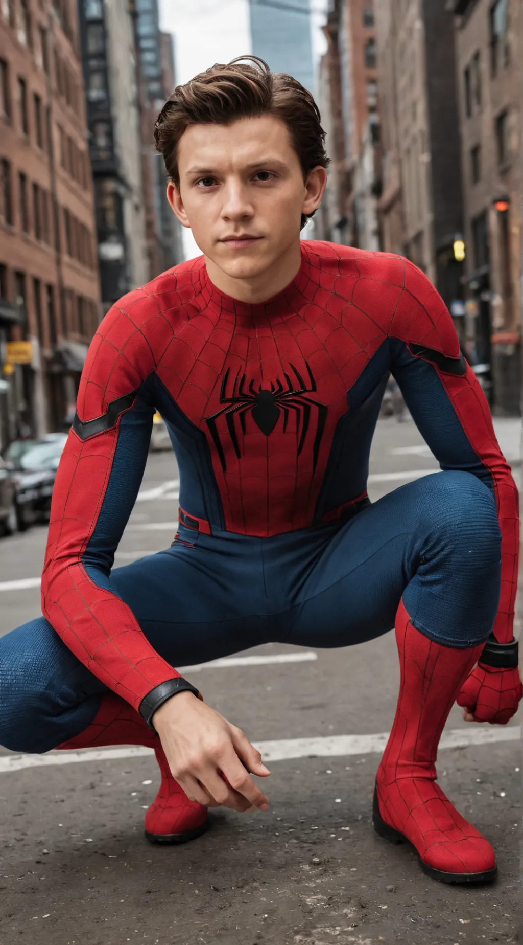 ai character: Peter Parker  background