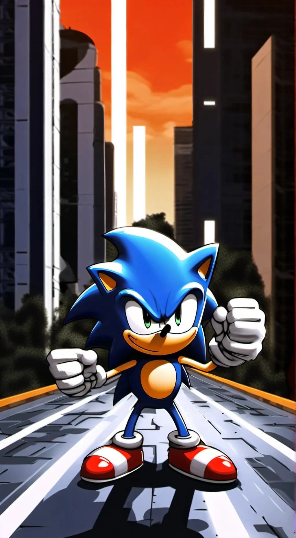 ai character: Sonic CD background