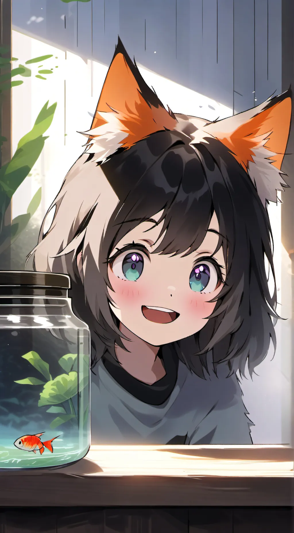 ai character: Troutie the Cat Sp background