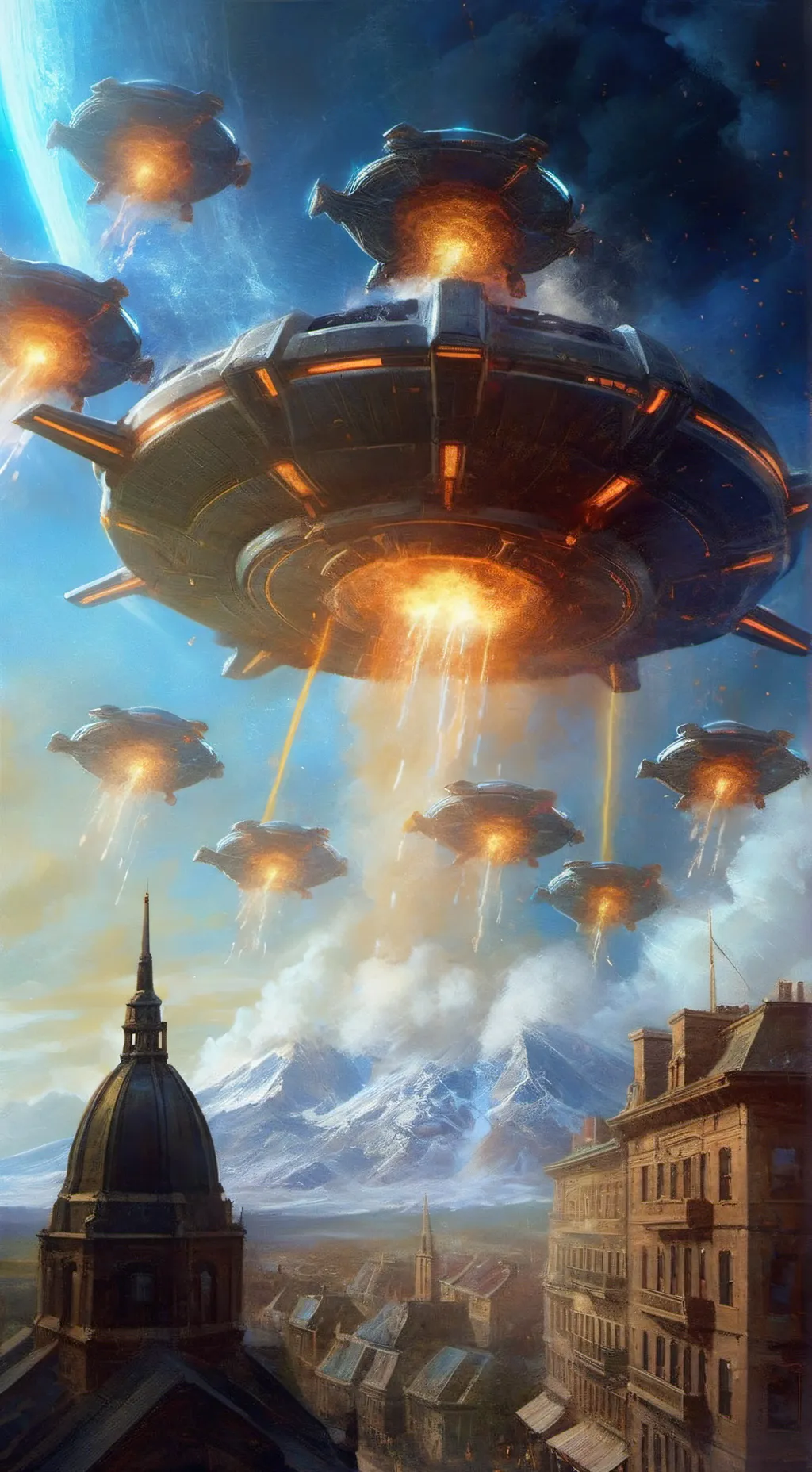 ai character: Alien invasion background
