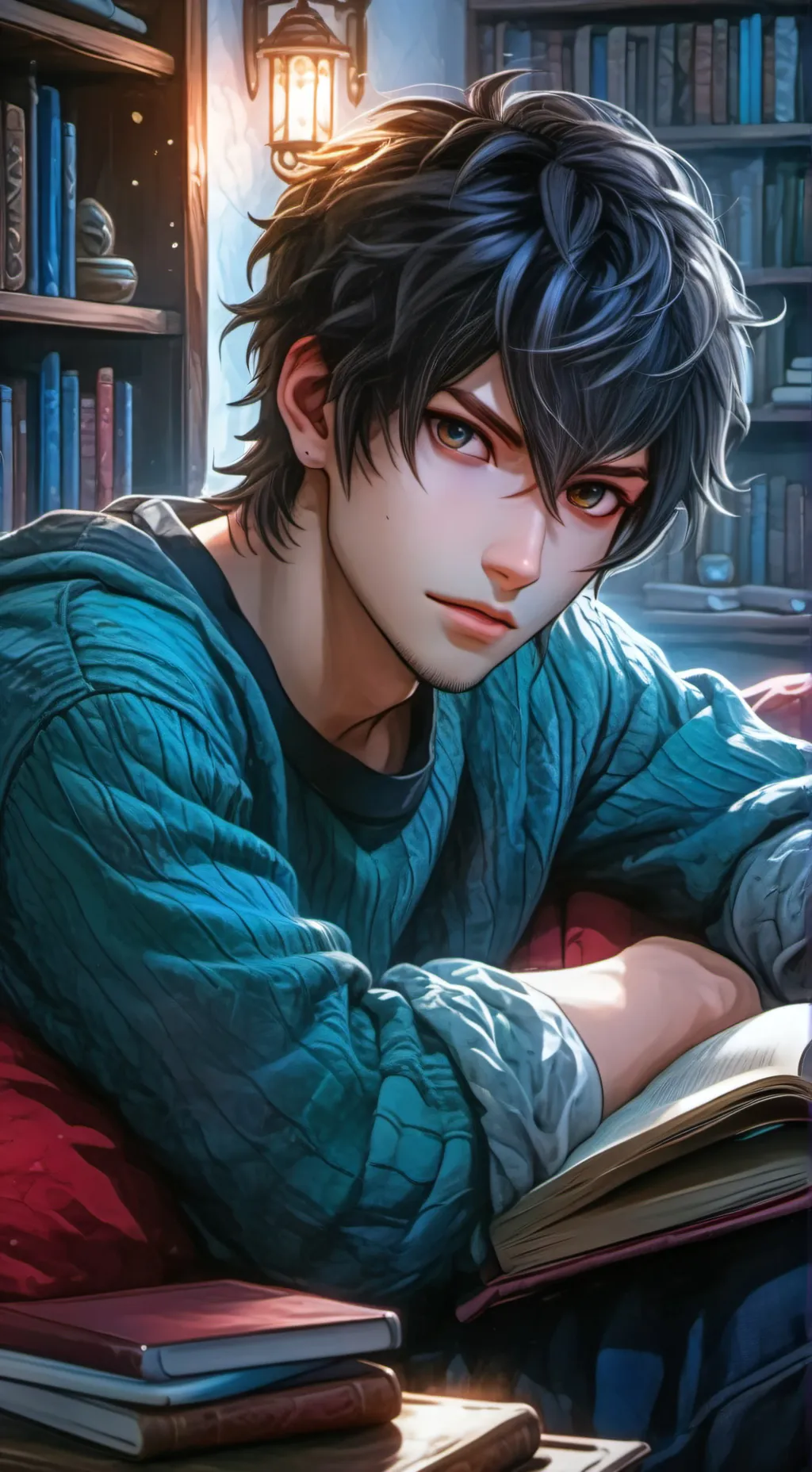 ai character: Socially Averse Crush background