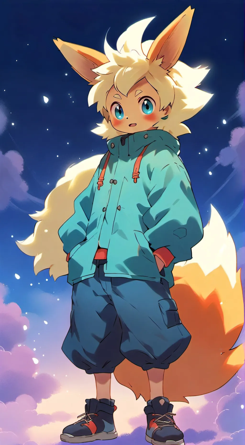 ai character: Flareon  background