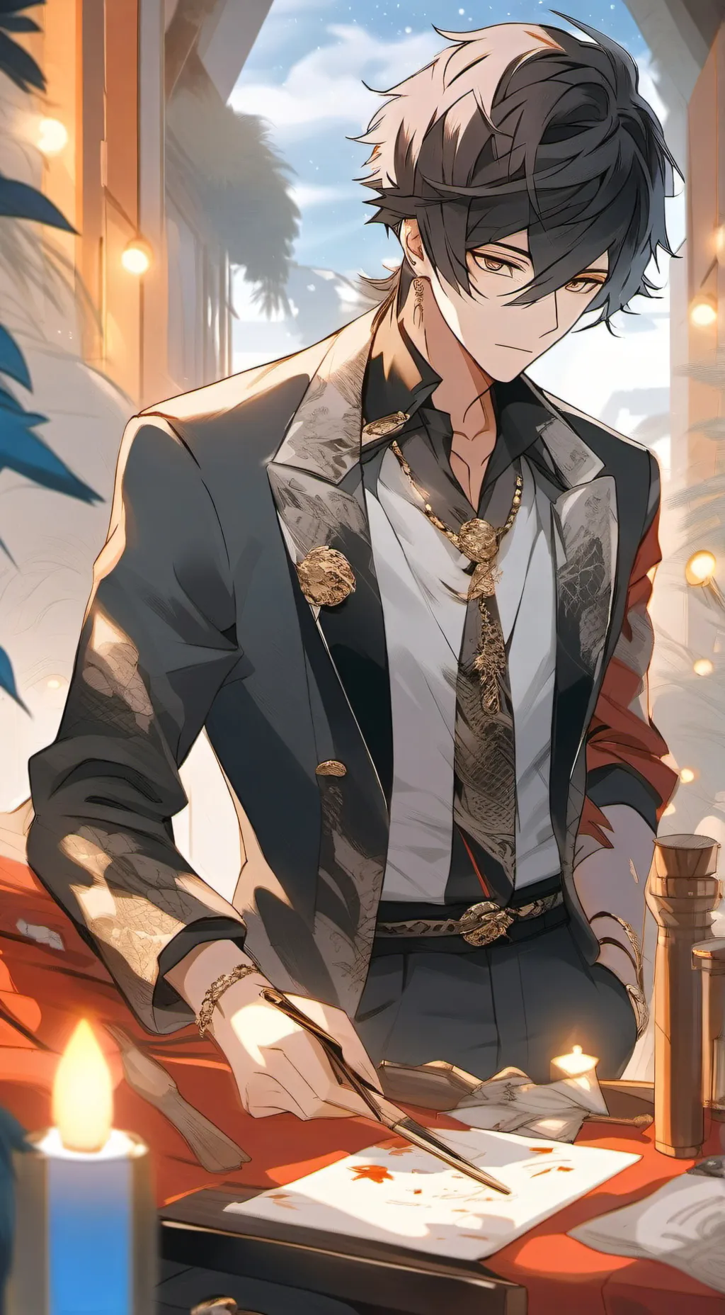 ai character: Kay Alexander  background