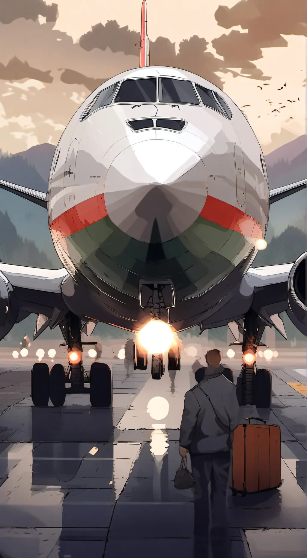 ai character: Airplanes background