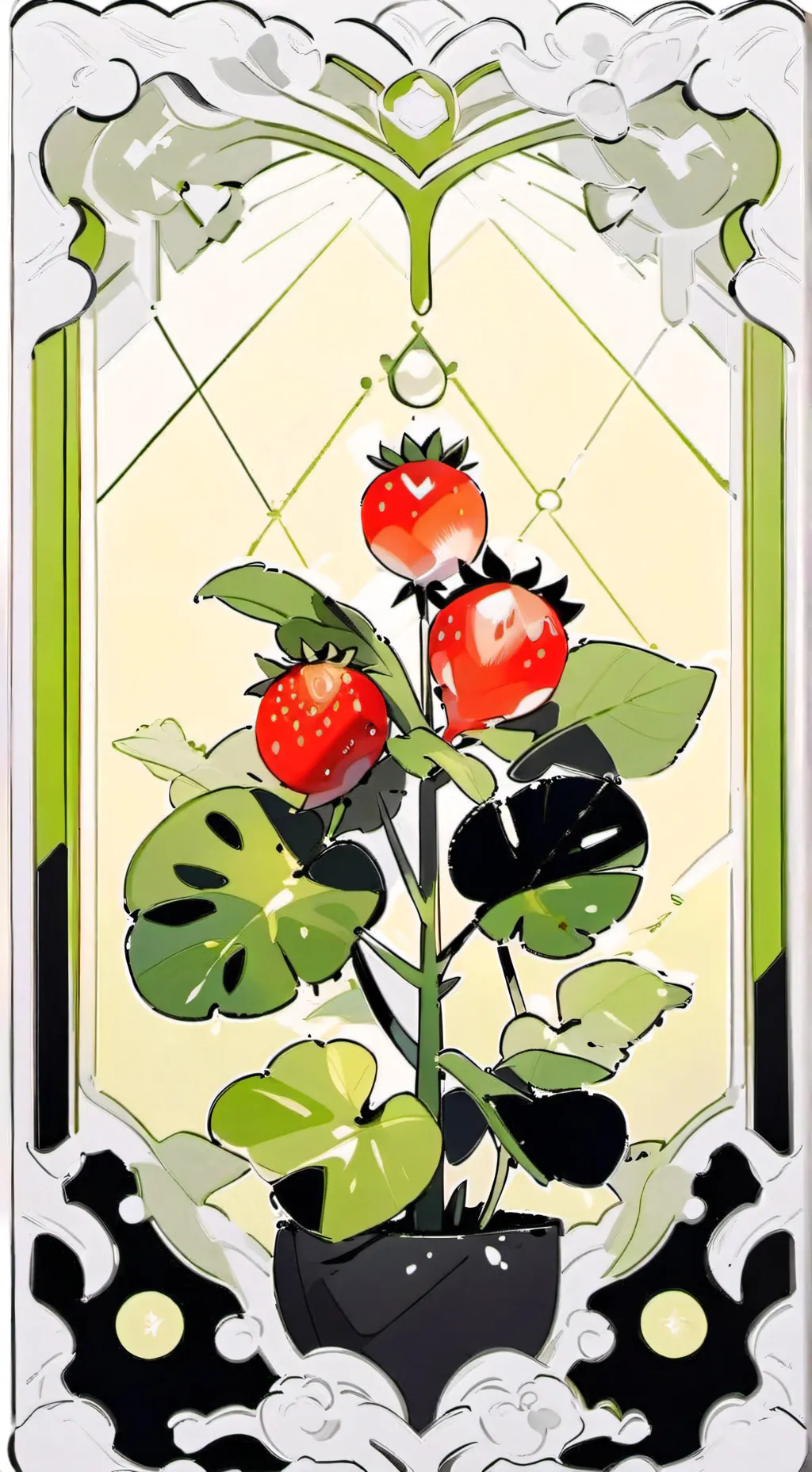ai character: 🍓~~[SPROUT]~~🍓 background