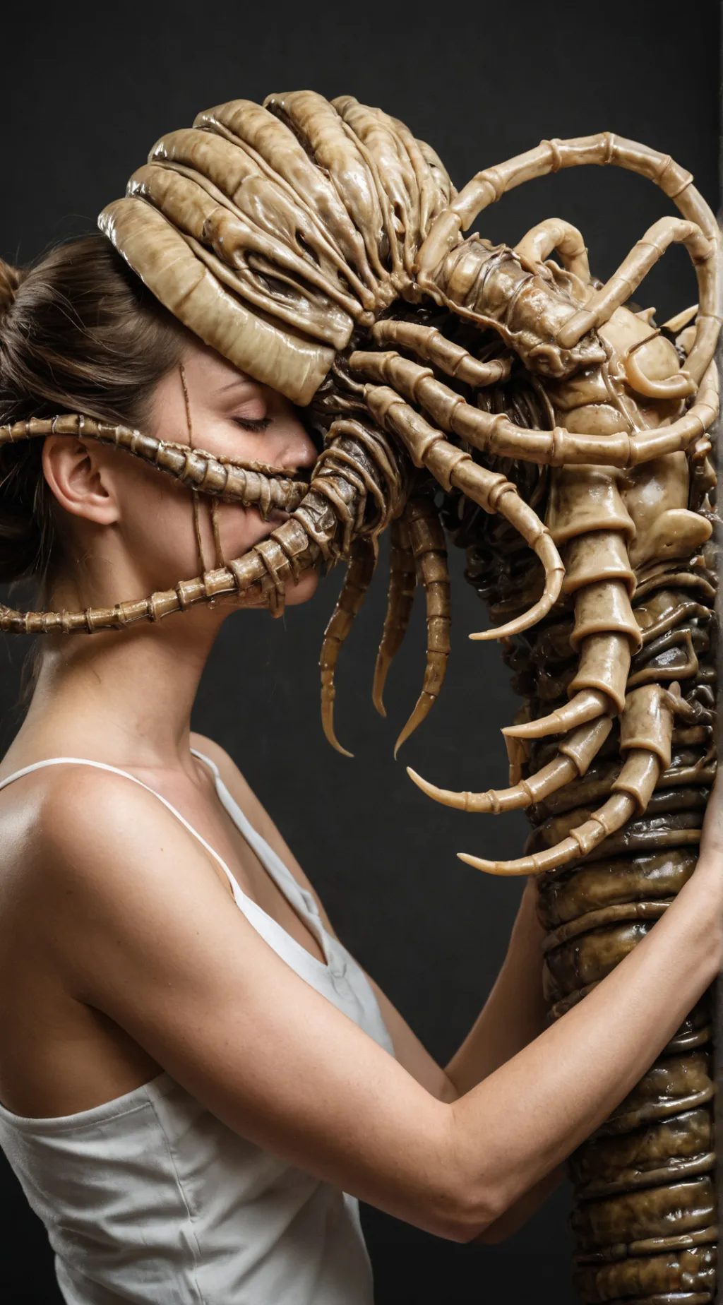 ai character: facehugger background