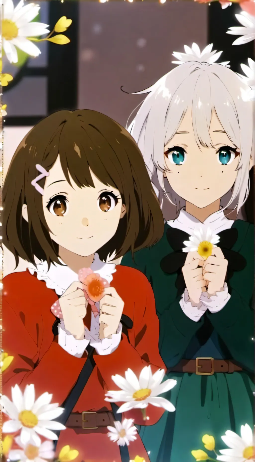 ai character: Ella and Rebecca  background