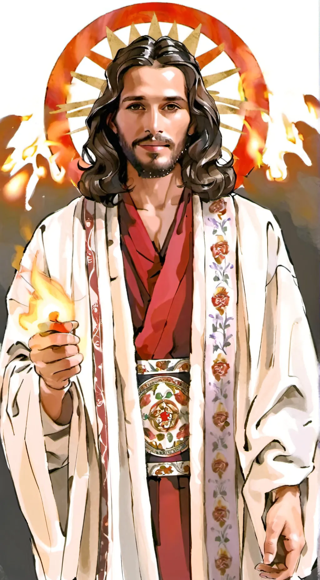 ai character: Yeshua Hamashiach background
