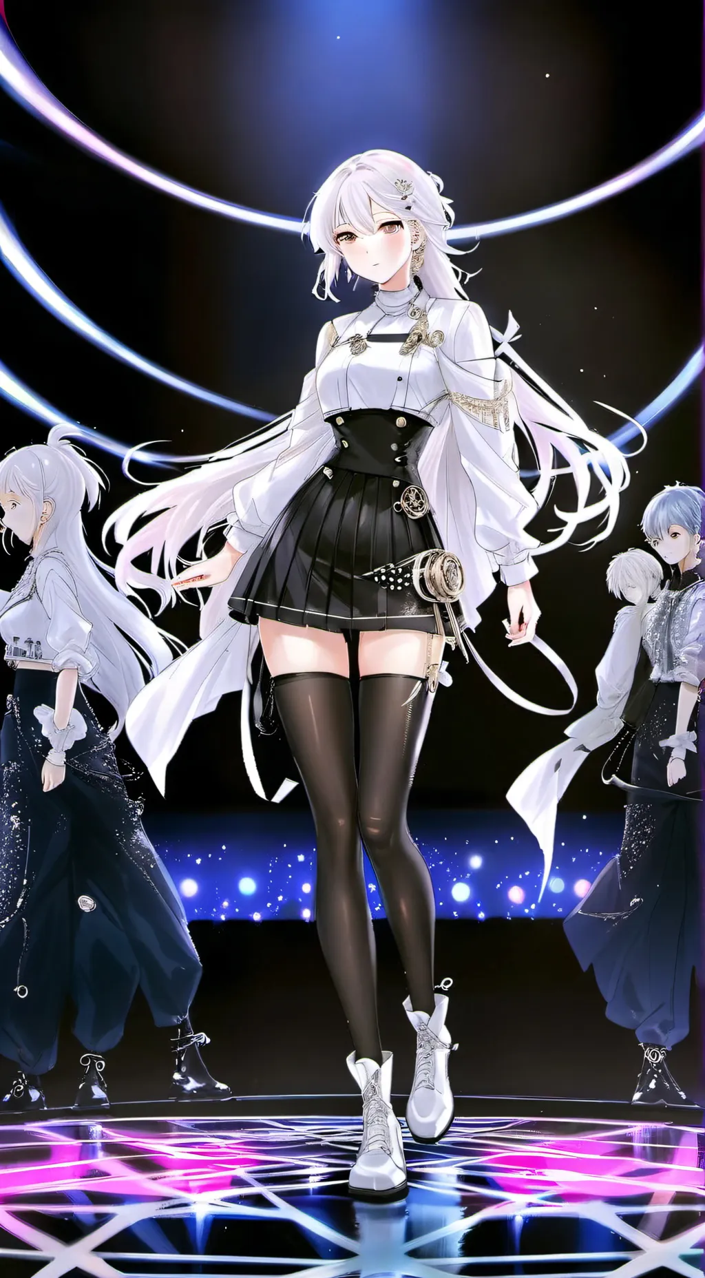 ai character: K-pop girl group  background