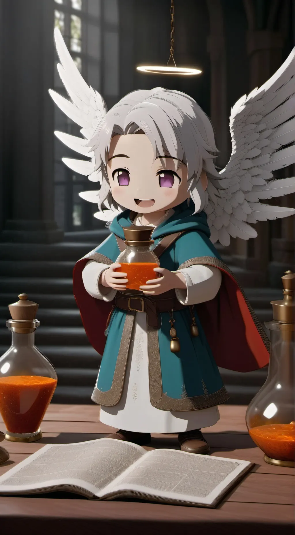 ai character: Angel Potion background