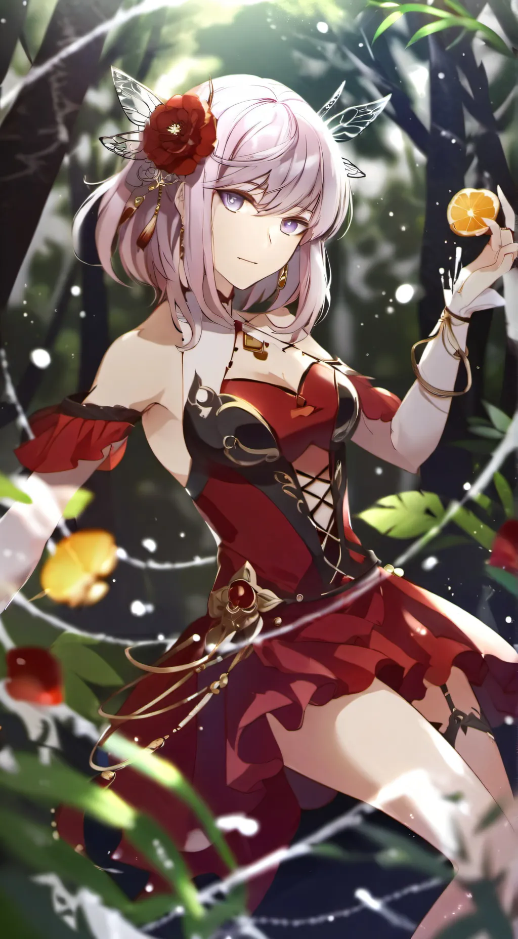 ai character: lilla background