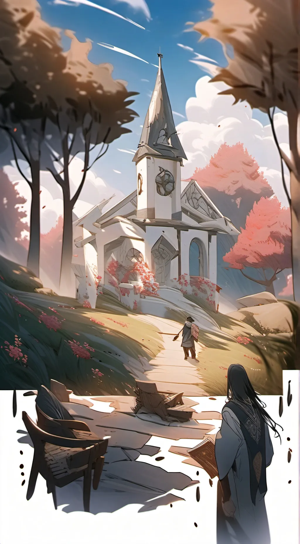 ai character: O e piece  background