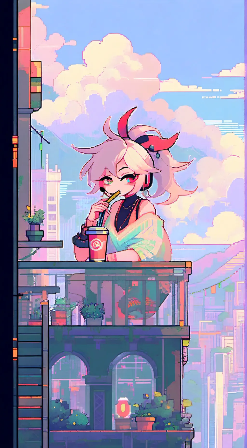 ai character: Angel dust background