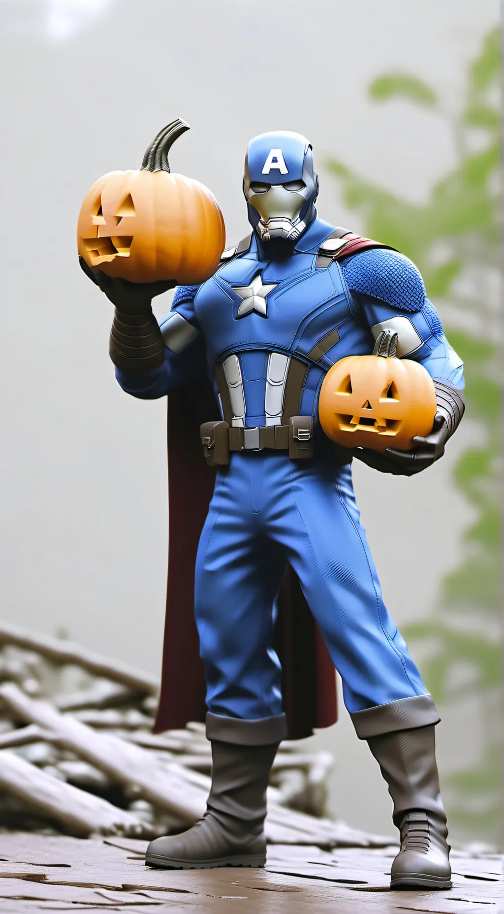 ai character: avengers halloween background