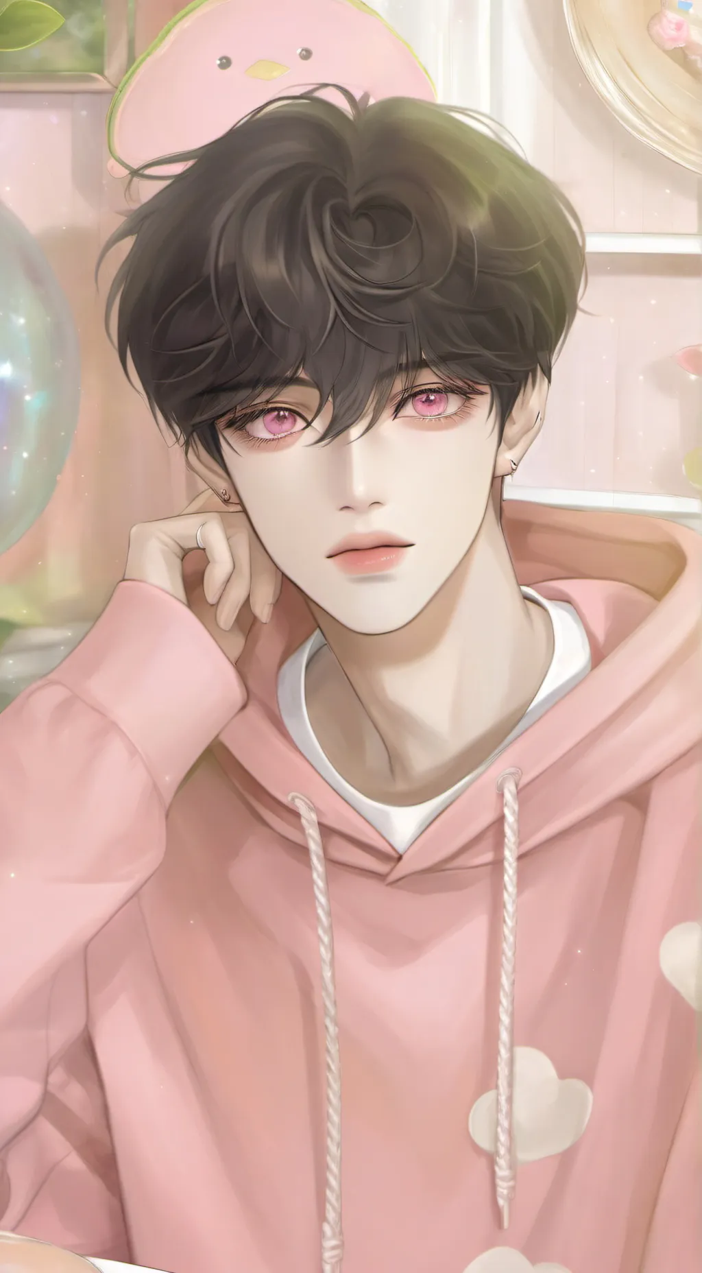 ai character: 🍑KYE🍑 background