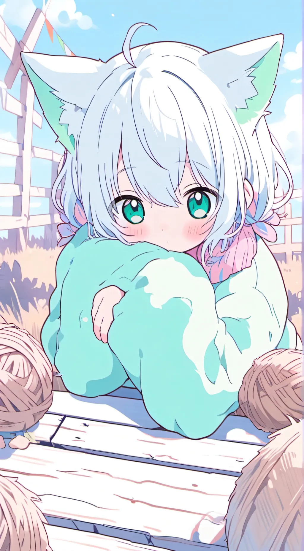 ai character: Minty Farm Spirit background